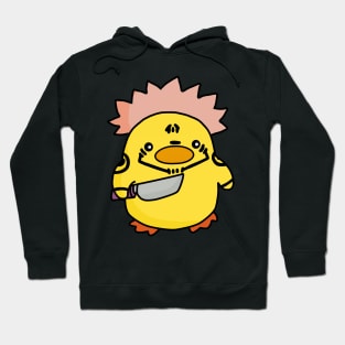 Sukuna Cursed Duck with knife! Hoodie